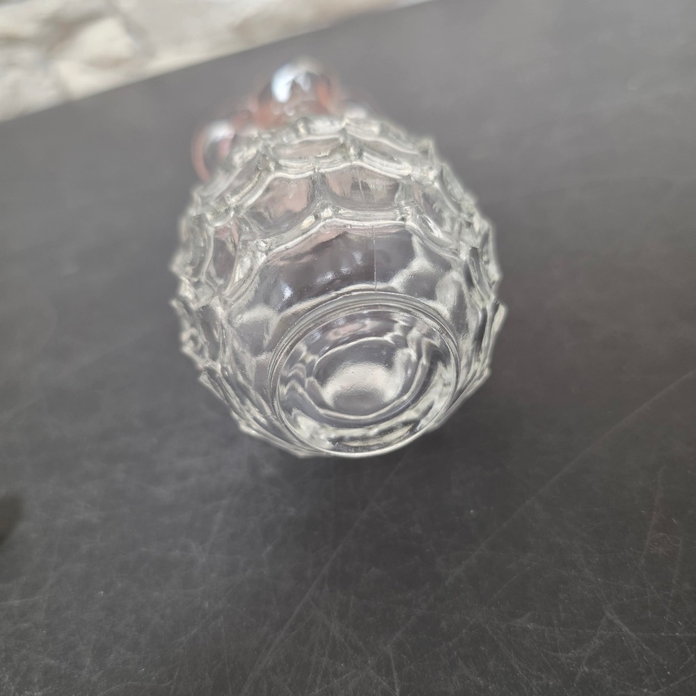 Irice Vintage Glass Perfume Bottle Pink Rose Stopper Extra Silver Dauber Decor - Picture 9 of 12